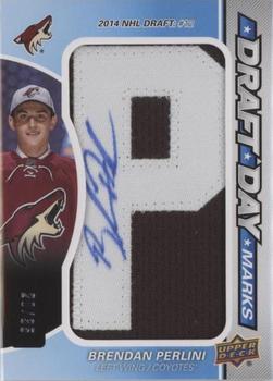 2016-17 SP Game Used - Draft Day Marks Manufactured Letters #DDM-BP Brendan Perlini Front