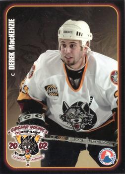 2002-03 LaSalle Bank Chicago Wolves (AHL) #14 Derek MacKenzie Front