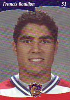 2002-03 Cartes, Timbres et Monnaies Sainte-Foy Hamilton Bulldogs (AHL) #23 Francis Bouillon Front