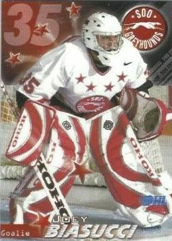 2002-03 Sault Ste. Marie Greyhounds (OHL) #NNO Joey Biasucci Front