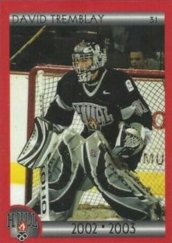 2002-03 Cartes, Timbres et Monnaies Sainte-Foy Hull Olympiques (QMJHL) #22 David Tremblay Front