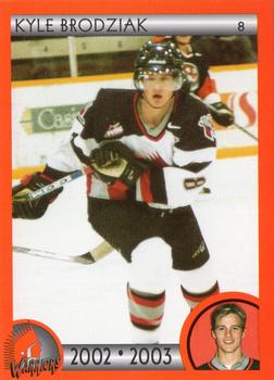2002-03 Cartes, Timbres et Monnaies Sainte-Foy Moose Jaw Warriors (WHL) #6 Kyle Brodziak Front
