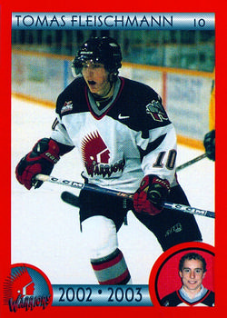 2002-03 Cartes, Timbres et Monnaies Sainte-Foy Moose Jaw Warriors (WHL) #7 Tomas Fleischmann Front
