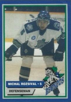 1996-97 Swift Current Broncos (WHL) #5 Michal Rozsival Front