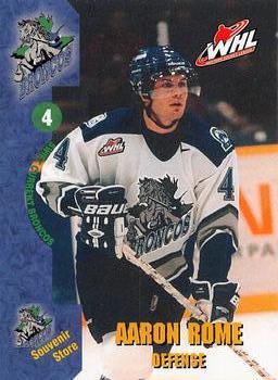 2002-03 Swift Current Broncos (WHL) #NNO Aaron Rome Front