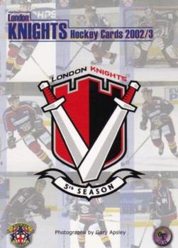 2002-03 Cardtraders London Knights (BISL) #1 London Knights Front