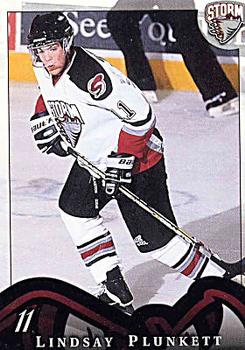 1997-98 Guelph Storm (OHL) Police #13 Lindsay Plunkett Front
