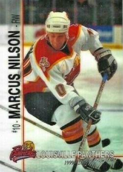 1999-00 Roox Louisville Panthers (AHL) #12 Marcus Nilson Front