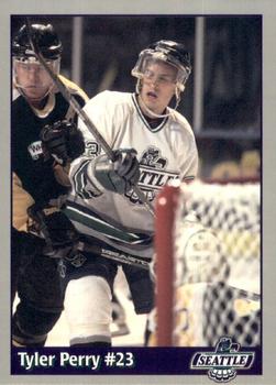 1995-96 Seattle Thunderbirds (WHL) #NNO Tyler Perry Front