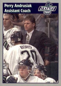 1995-96 Seattle Thunderbirds (WHL) #NNO Perry Andrusiak Front