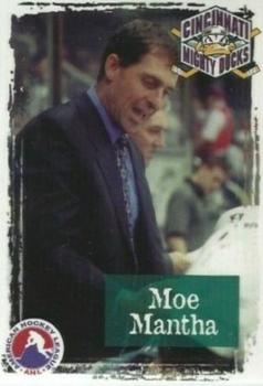 1998-99 Arnold Printing Cincinnati Mighty Ducks (AHL) #6 Moe Mantha Front