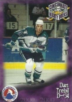1999-00 Arnold Printing Cincinnati Mighty Ducks (AHL) #9 Dan Trebil Front