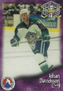 1999-00 Arnold Printing Cincinnati Mighty Ducks (AHL) #15 Johan Davidsson Front