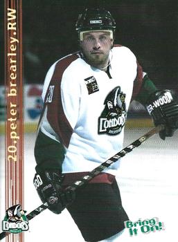 2001-02 Bakersfield Condors (WCHL) #NNO Peter Brearley Front