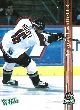 2001-02 Bakersfield Condors (WCHL) #NNO Paul Willett Front