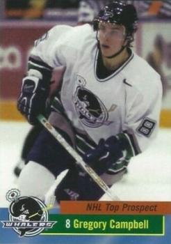 2001-02 Plymouth Whalers (OHL) #NNO Greg Campbell Front