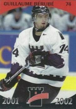 2001-02 Quebec Remparts (QMJHL) #16 Guillaume Berube Front