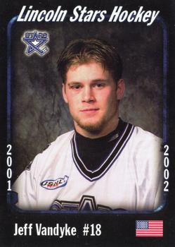 2001-02 Lincoln Stars (USHL) Traded #3T Jeff Van Dyke Front