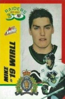 2001-02 Prince Albert Raiders (WHL) #NNO Mike Wirll Front