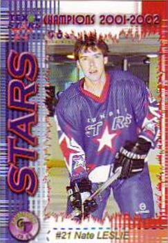 2001-02 Cardtraders Dundee Stars (EIHL) #2 Nate Leslie Front