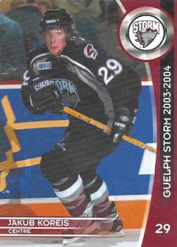 2003-04 M&T Printing Guelph Storm (OHL) #21 Jakub Koreis Front