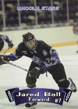 2003-04 Blueline Booster Club Lincoln Stars (USHL) #4 Jared Boll Front