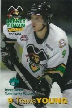 2003-04 Prince Albert Raiders (WHL) #NNO Travis Young Front