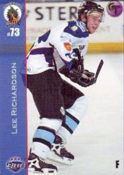 2003-04 Cardtraders Coventry Blaze (EIHL) #17 Lee Richardson Front