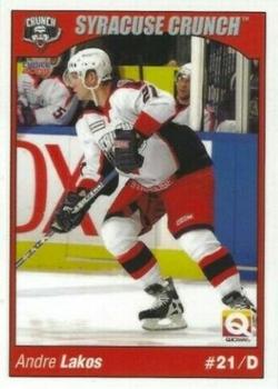 2004-05 Choice Syracuse Crunch (AHL) #15 Andre Lakos Front