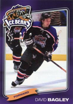 2004-05 Knoxville Ice Bears (SPHL) #NNO David Bagley Front
