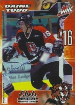 2004-05 Medicine Hat Tigers (WHL) #NNO Daine Todd Front