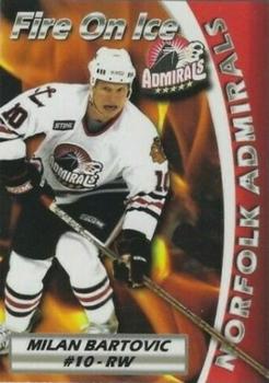 2005-06 Norfolk Admirals (AHL) #8 Milan Bartovic Front