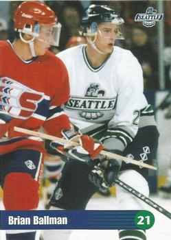 1996-97 Seattle Thunderbirds (WHL) #NNO Brian Ballman Front