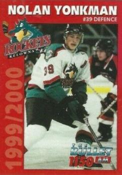 1999-00 Kelowna Rockets (WHL) #NNO Nolan Yonkman Front