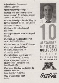 2006-07 Coca-Cola Minnesota Golden Gophers (NCAA) #NNO Alex Goligoski Back