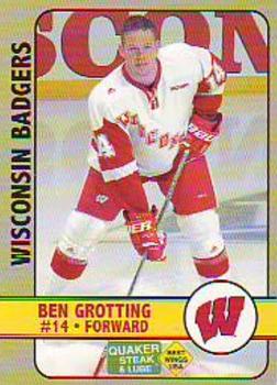 2006-07 Quaker Steak and Lube Wisconsin Badgers (NCAA) #NNO Ben Grotting Front