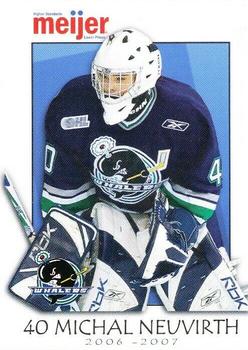 2006-07 Meijer Plymouth Whalers (OHL) #NNO Michal Neuvirth Front