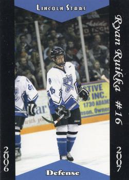 2006-07 Blueline Booster Club Lincoln Stars (USHL) #10 Ryan Ruikka Front