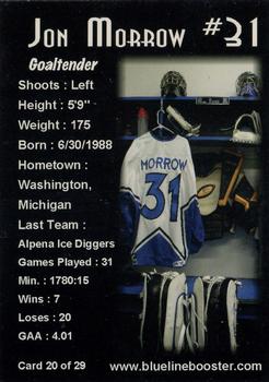 2006-07 Blueline Booster Club Lincoln Stars (USHL) #20 Jon Morrow Back