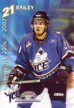 2006-07 Concord Pacific Kootenay Ice (WHL) #1 Andrew Bailey Front