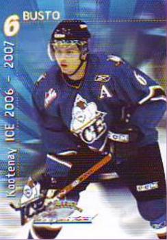 2006-07 Concord Pacific Kootenay Ice (WHL) #6 Michael Busto Front