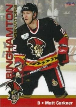 2007-08 Choice Binghamton Senators (AHL) #4 Matt Carkner Front