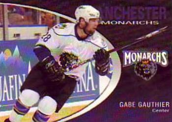 2007-08 Choice Manchester Monarchs (AHL) #7 Gabe Gauthier Front