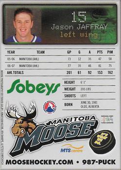 2007-08 Sobey's Manitoba Moose (AHL) #NNO Jason Jaffray Back