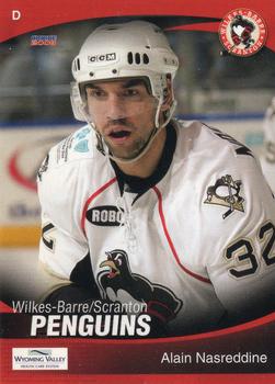 2007-08 Choice Wilkes-Barre/Scranton Penguins (AHL) #21 Alain Nasreddine Front