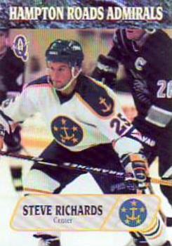 1995-96 Q-Cards Hampton Roads Admirals (ECHL) #HRA-15 Steve Richards Front