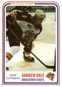 1999-00 Big League Cards Johnstown Chiefs (ECHL) #9 Andrew Dale Front