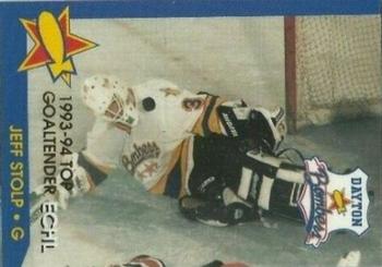 1994-95 Dayton Bombers (ECHL) #24 Jeff Stolp Front
