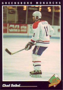 1994-95 RBI Sports Cards Greensboro Monarchs (ECHL) #36 Chad Seibel Front