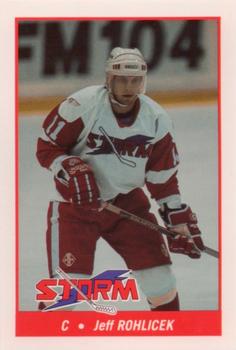 1993-94 Toledo Storm (ECHL) #16 Jeff Rohlicek Front